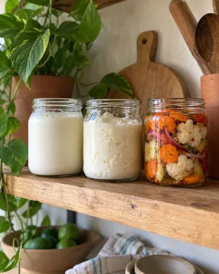 Potes de fermentados caseiros