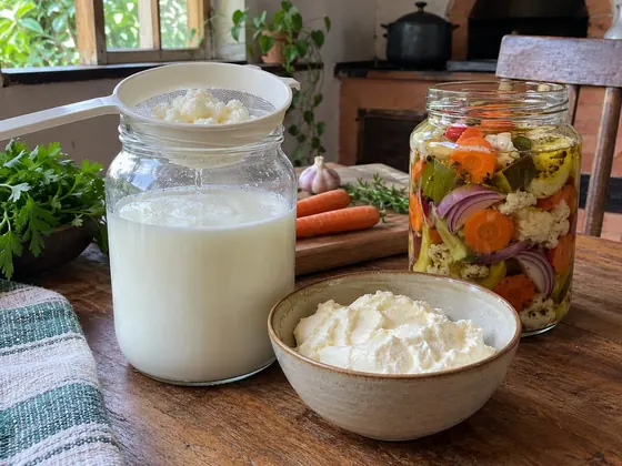 Kefir e coalhada caseiros